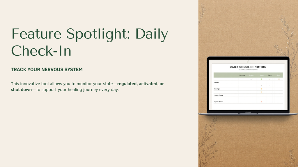 Elysian Life OS — Daily nervous system check-in tracker for women