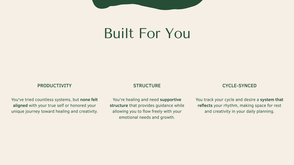 Elysian Life OS — Who this healing planner is for creative women