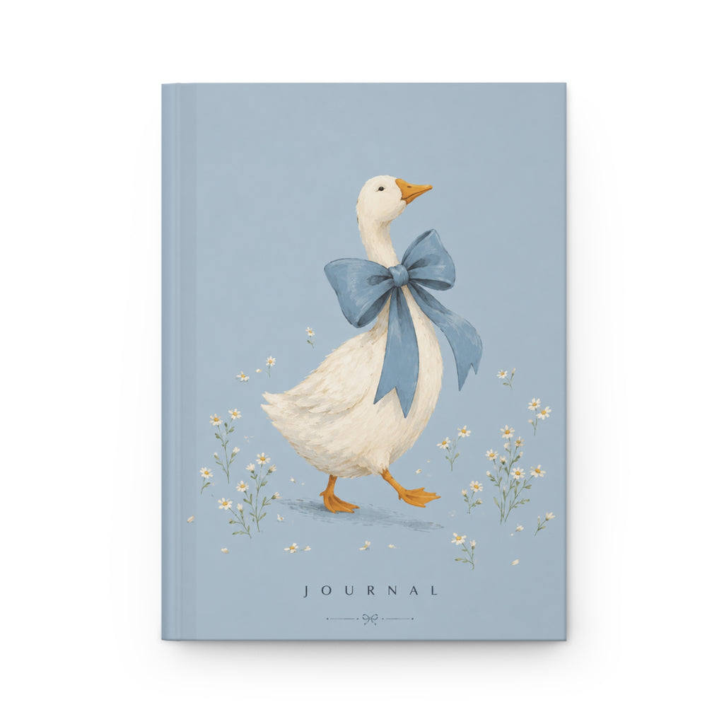 Cute Duck Hardcover Journal Matte, 150 pages, lined, 5x8