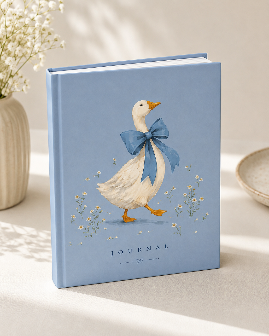 Cute Duck Hardcover Journal Matte, 150 pages, lined, 5x8