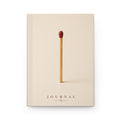 Matchstick Minimalist Hardcover Journal — Lined Notebook for Ideas & Reflection