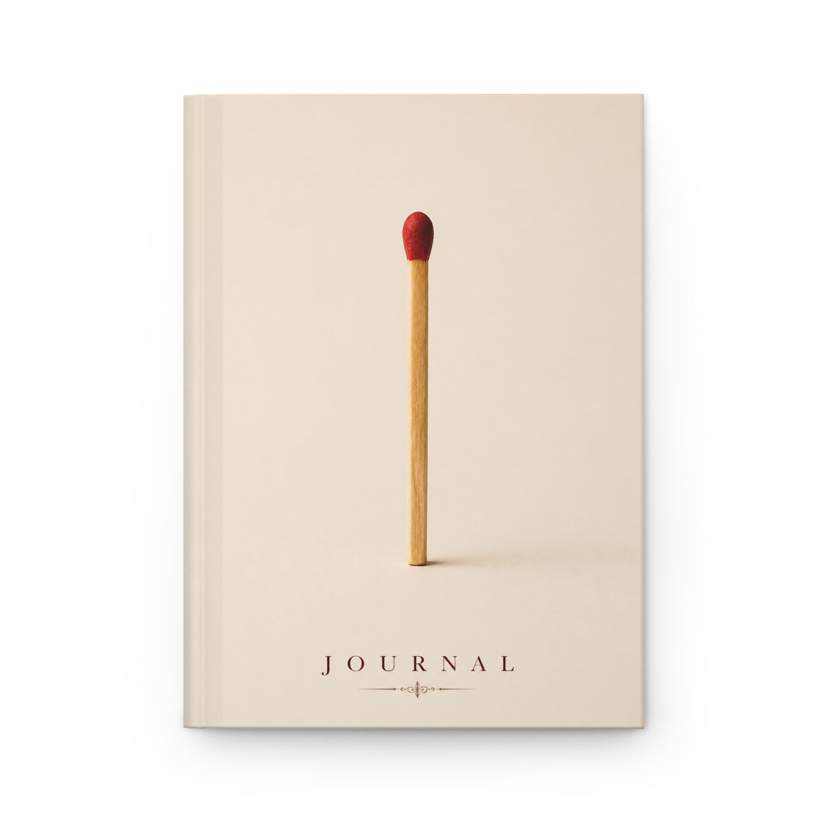 Matchstick Minimalist Hardcover Journal — Lined Notebook for Ideas & Reflection