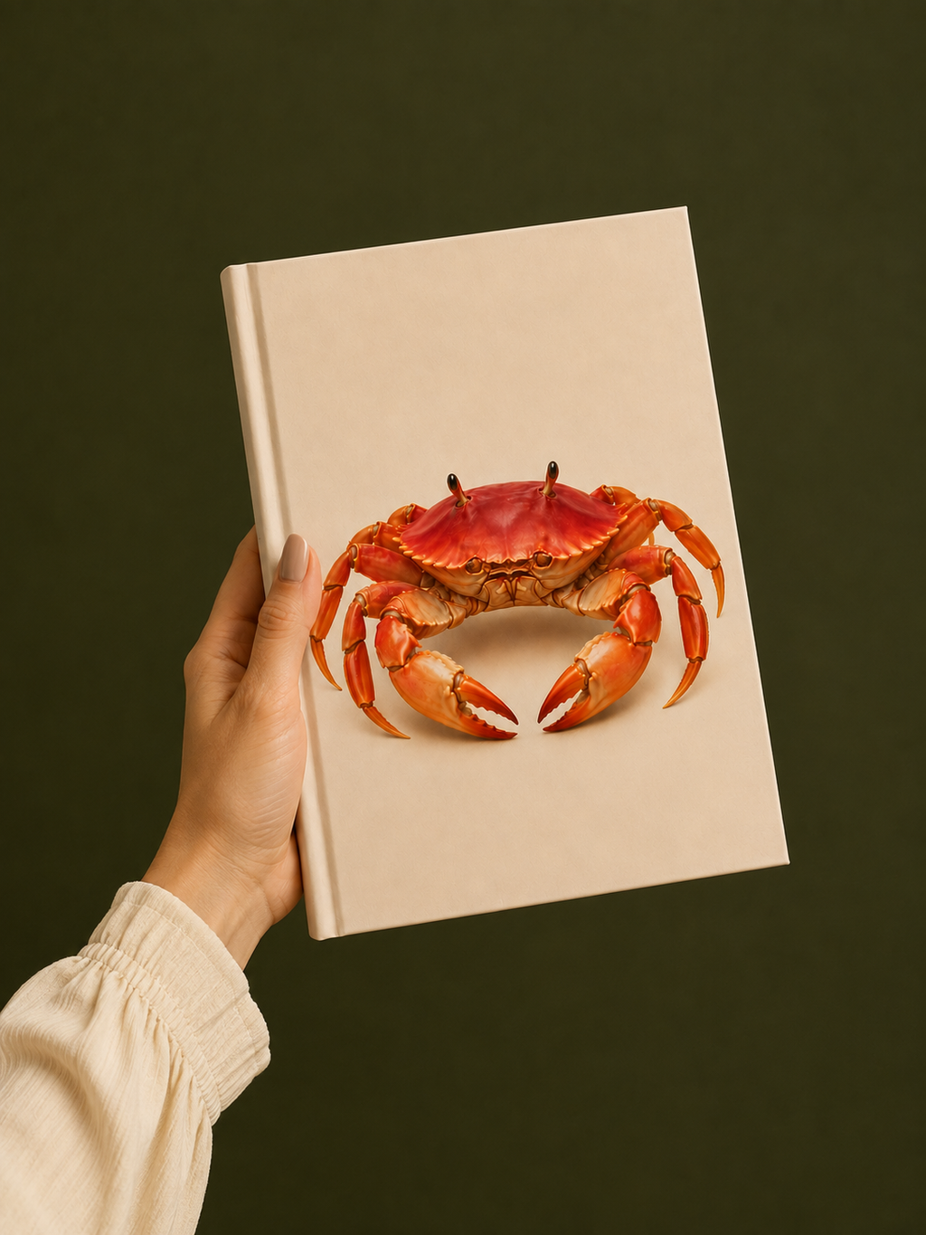 Coastal Crab Notebook – Ocean Lover Hardcover Journal